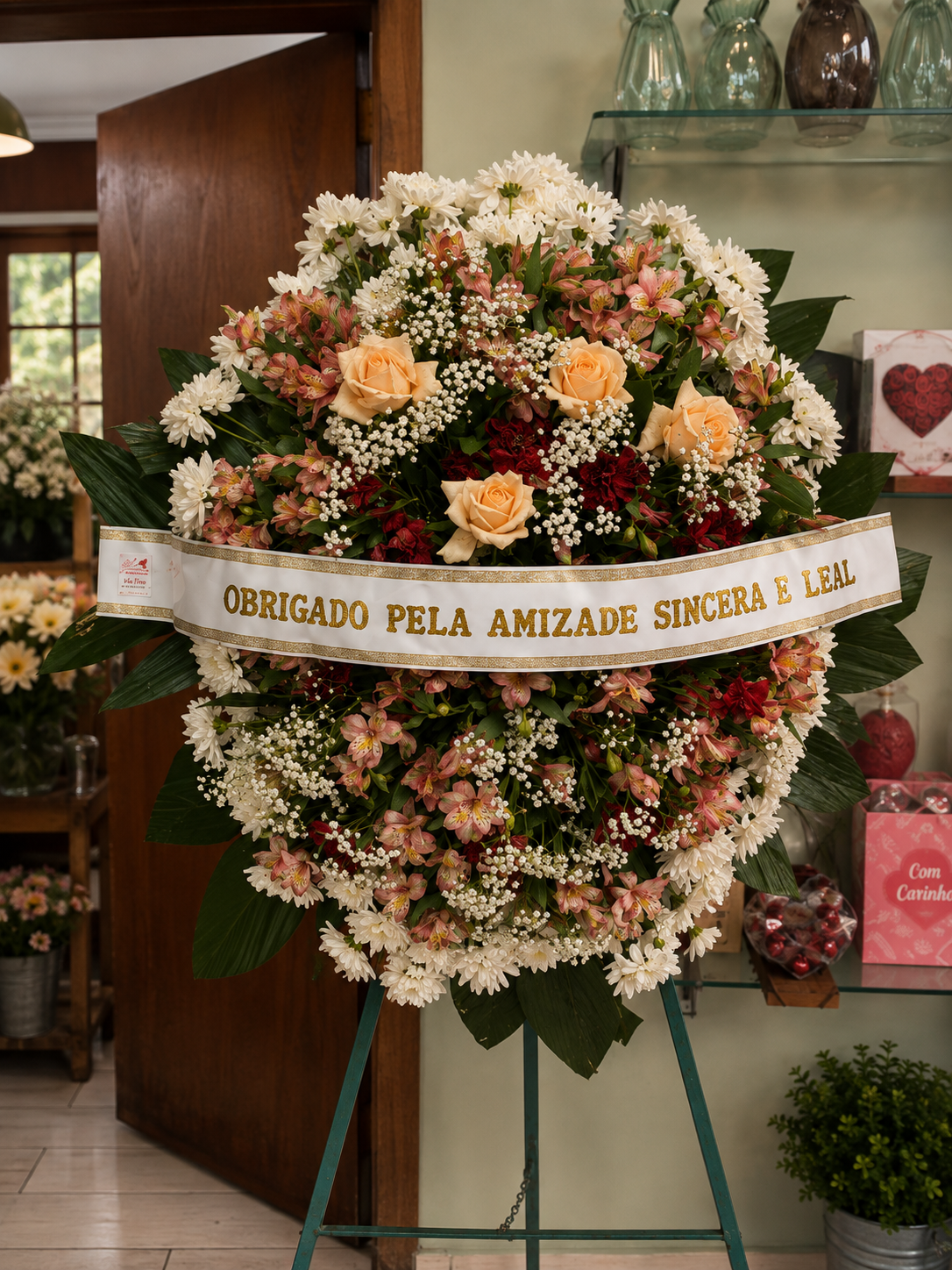 Coroa Luxo — coroa de flores para velório