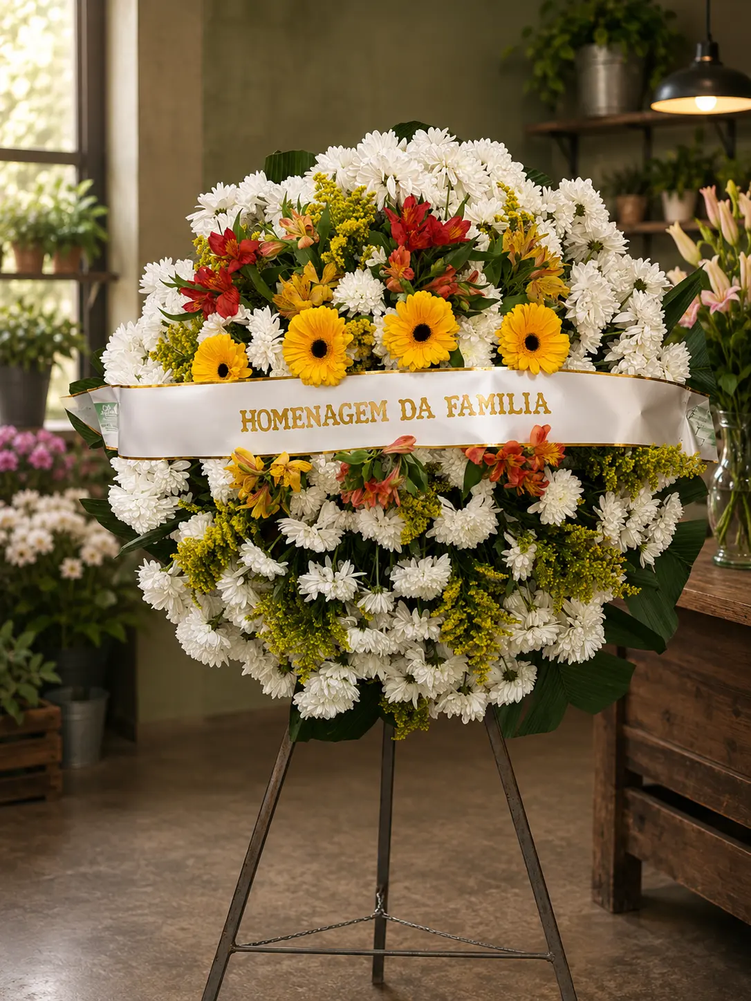 Coroa Nobre — coroa de flores para velório